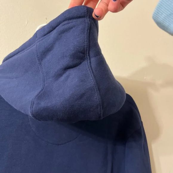 Fanatics Mens Blue Hooded Sweatshirt Medium Georgia Tech Alumni Kangaroo Pocket - Picture 9 of 9